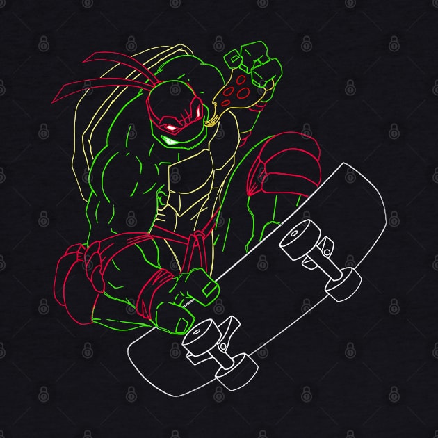 Neon 90's Ninja Turtles - Raph by CoolDojoBro